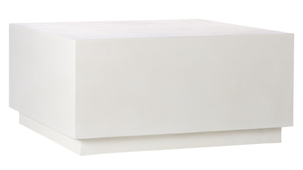 Matter Ivory Cement Square Coffee Table - Image 2