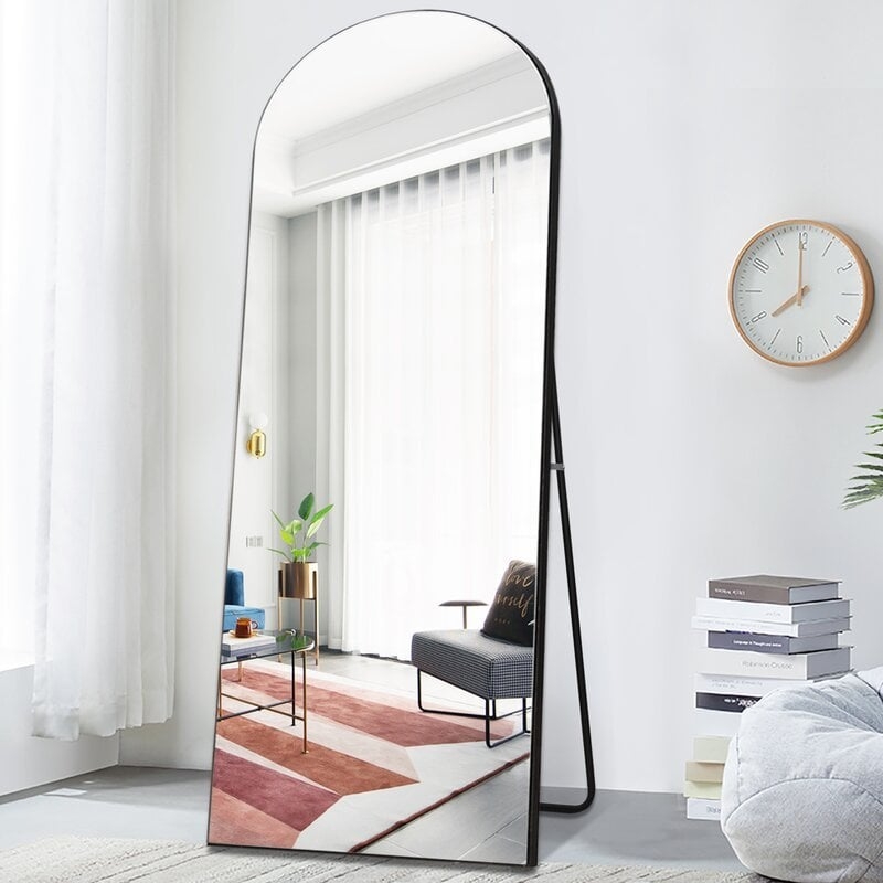Greta Wood Flat Mirror - Image 0
