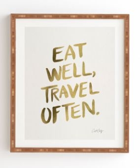 EAT WELL TRAVEL OFTEN GOLD - Image 0
