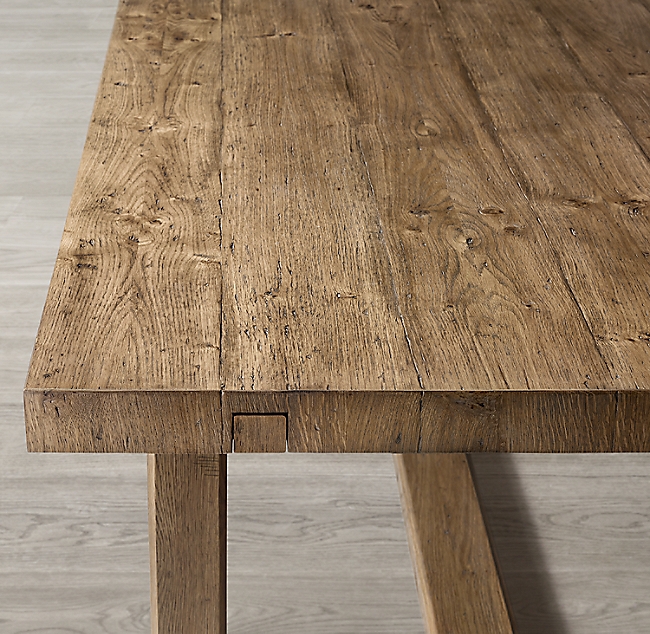 CAYDEN CAMPAIGN RECTANGULAR EXTENSION DINING TABLE - Image 2