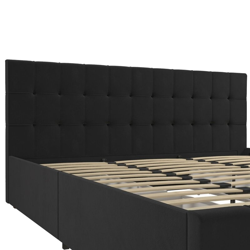 Elizabeth Upholstered Storage Platform Bed - Image 4