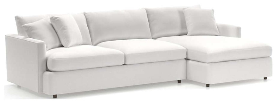 Lounge II Petite 2-Piece Sectional Sofa, View Whte - Image 0