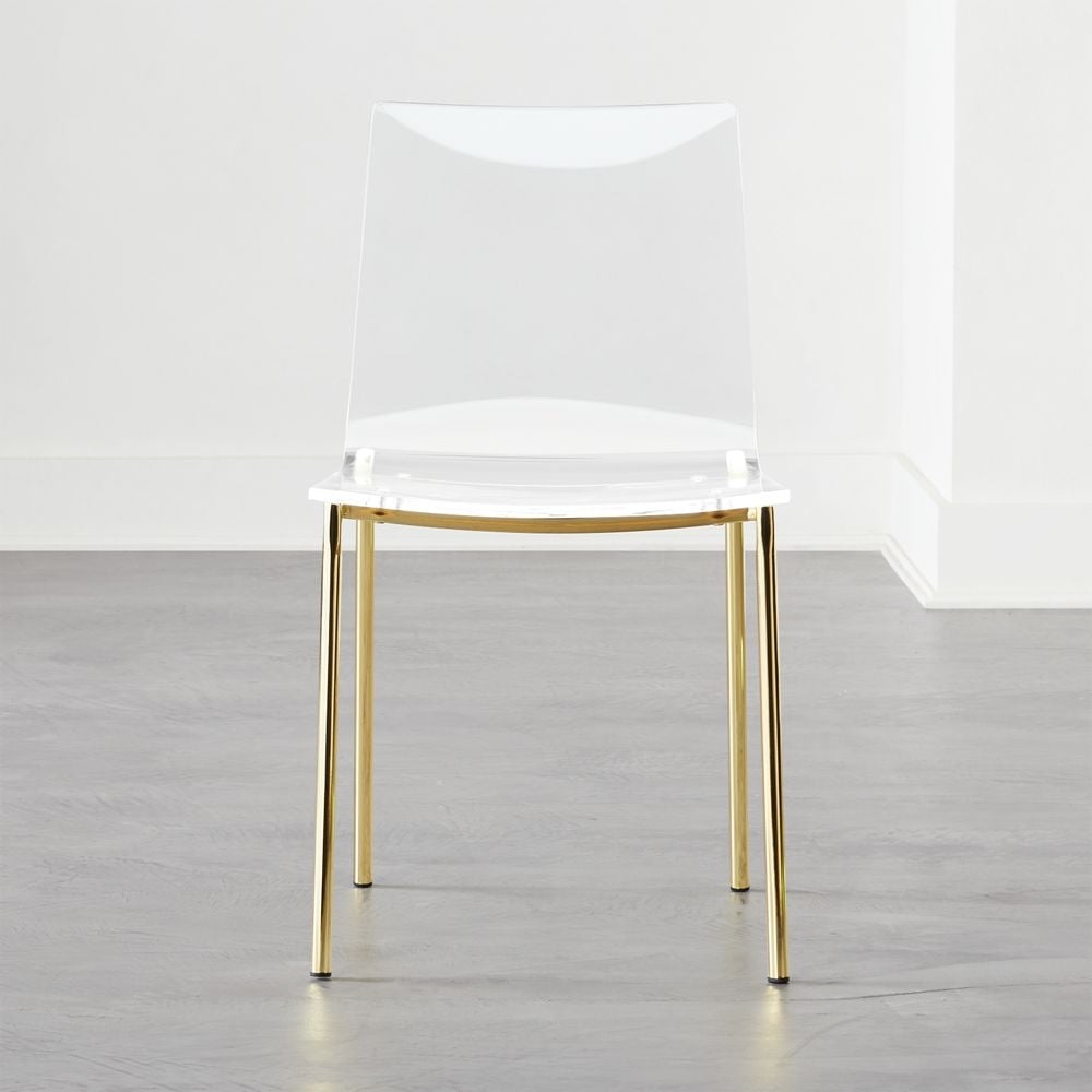 Chiaro Clear Chair Gold - Image 0