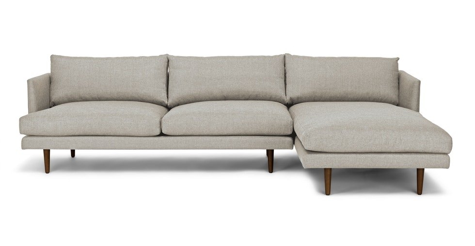 Burrard Seasalt Gray Right Sectional Sofa - Image 0