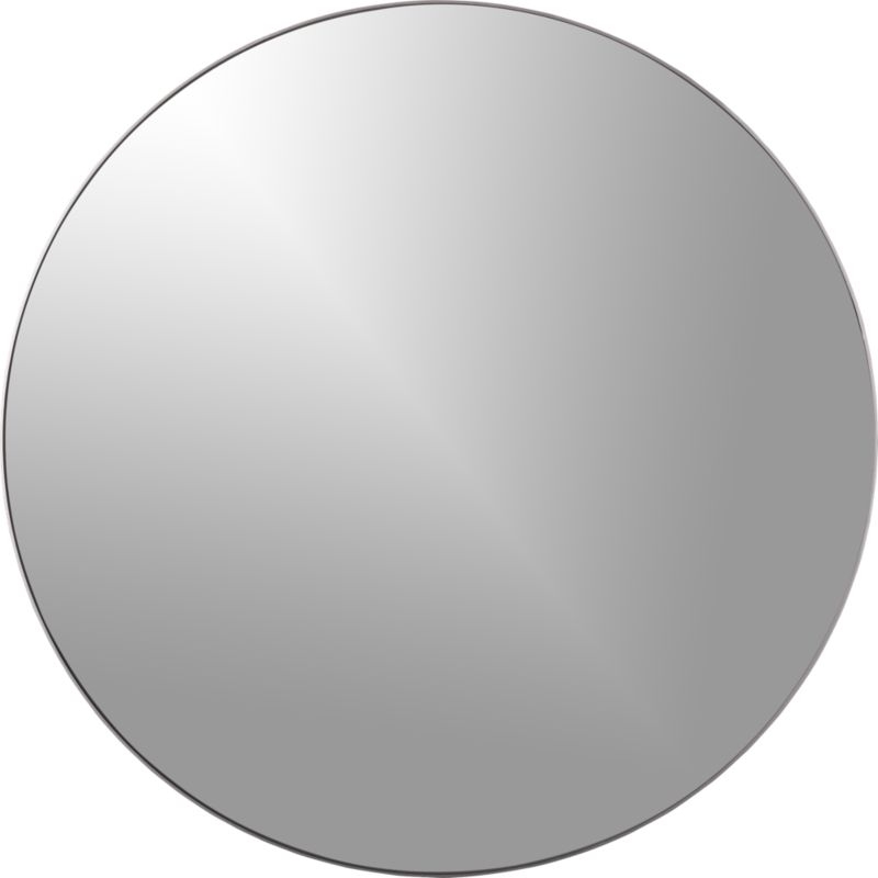 INFINITY 36" ROUND WALL MIRROR, Silver - Image 1