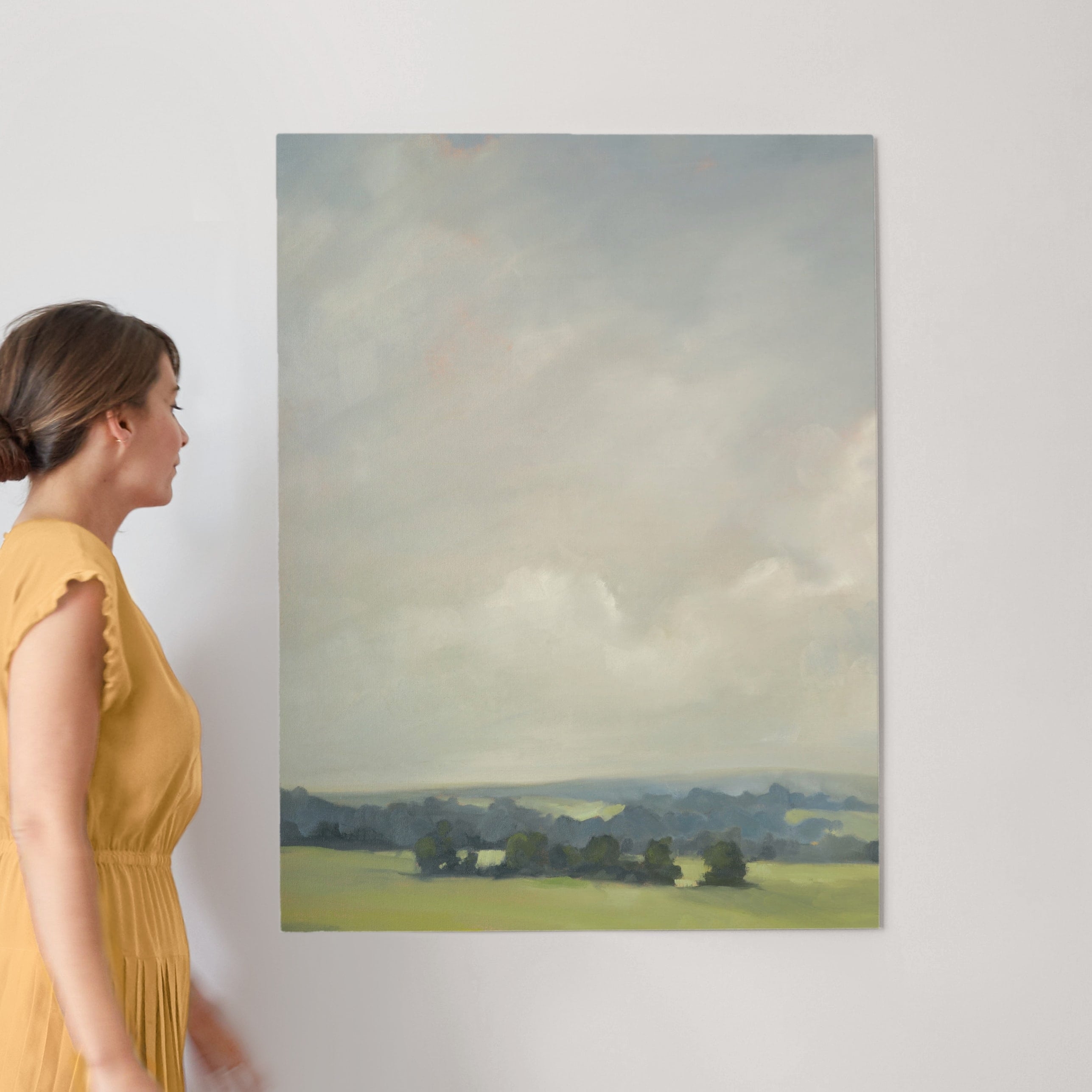 Rosy Tomorrow I, Natural Raw Wood Frame, 30"x40", Standard - Image 2