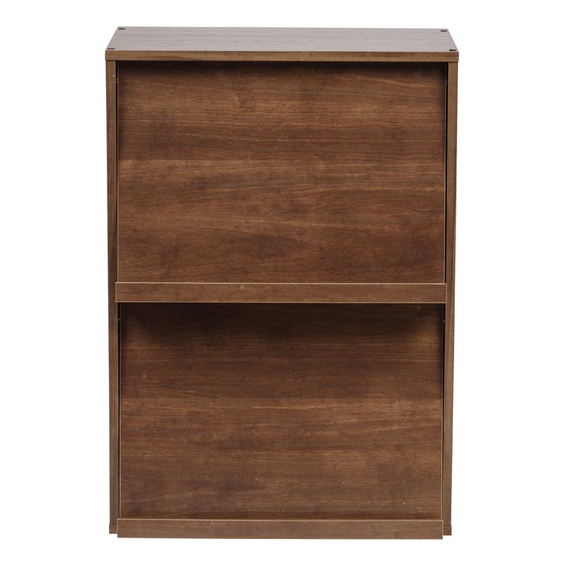 Collan 2-Tier Wood Standard Bookcase - Image 0