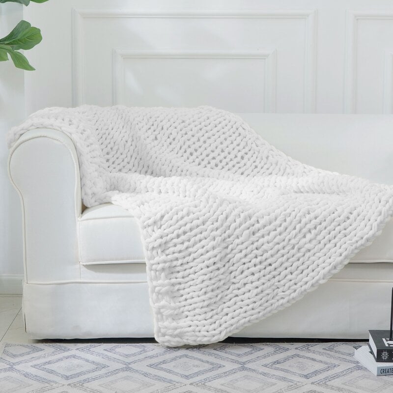 Brister Chunky Cable Knit Throw - Image 0