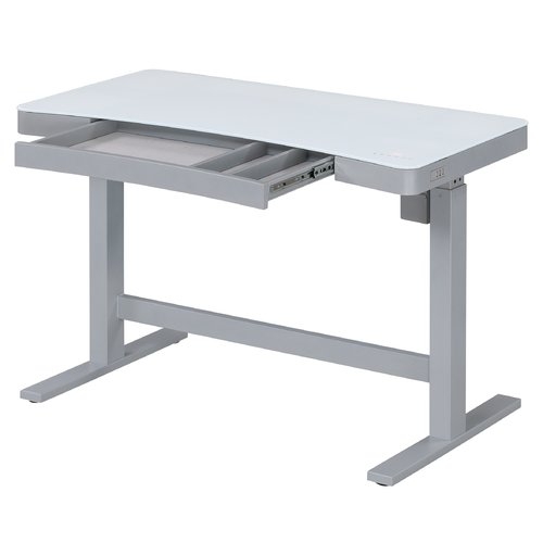 Belda Height Adjustable Glass Standing Desk - Image 4