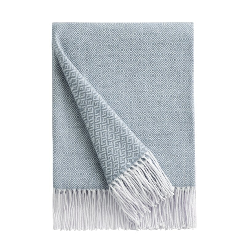 Lightweight Soft Cozy Throw - Light Blue - Image 0