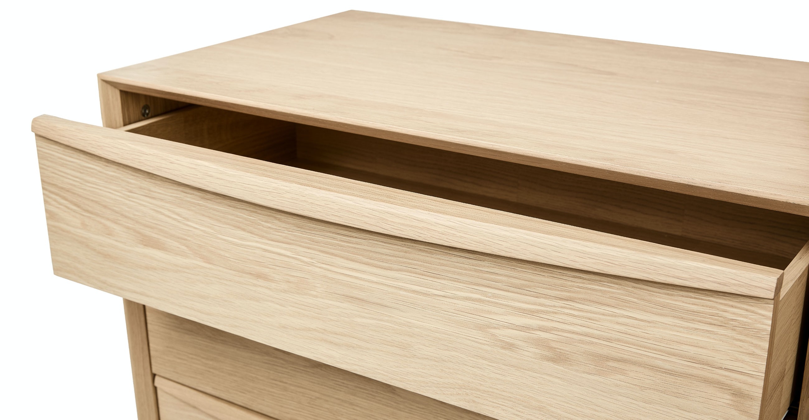 Lenia White Oak 6-Drawer Double Dresser - Image 4