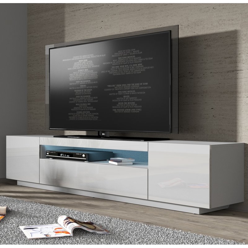 Bustillos Modern High Gloss Front TV Stand for TVs up to 79" - Image 0