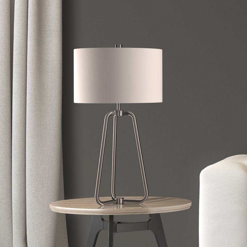 Bella 26" Table Lamp - Brushed Nickel - Image 1