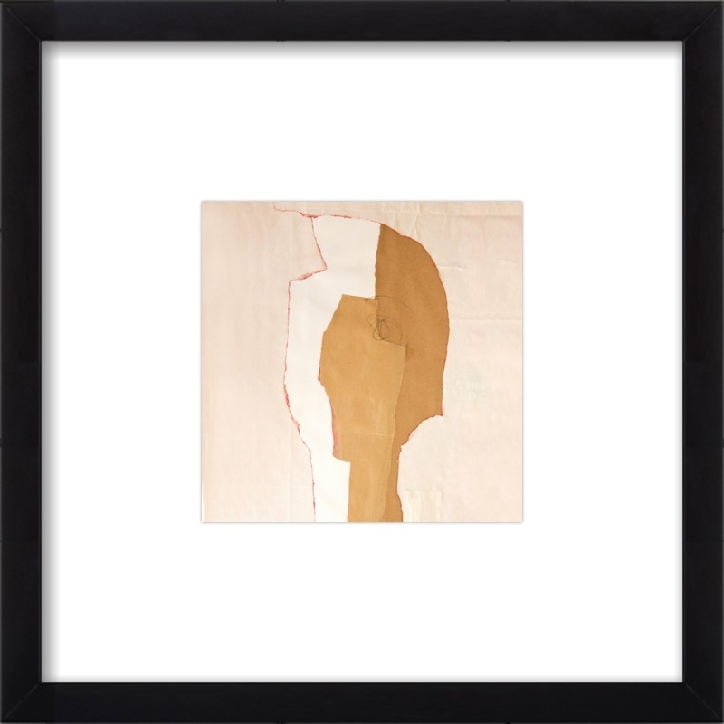 Abstract Head by Boriana Mihailovska - 14x14 - Matte Black Metal frame, with  2.75" white matte - Image 0