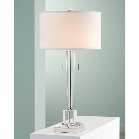 Renee Clear Crystal Glass Table Lamp - Image 0