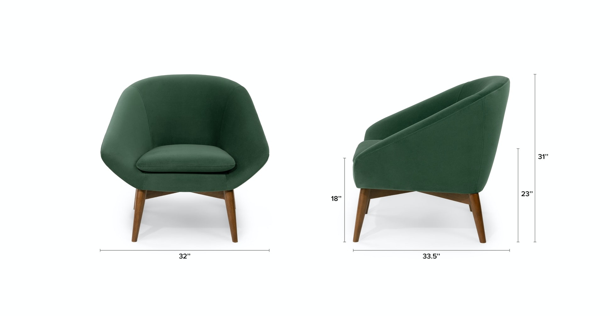 Resa Chair, Botany Green - Image 4