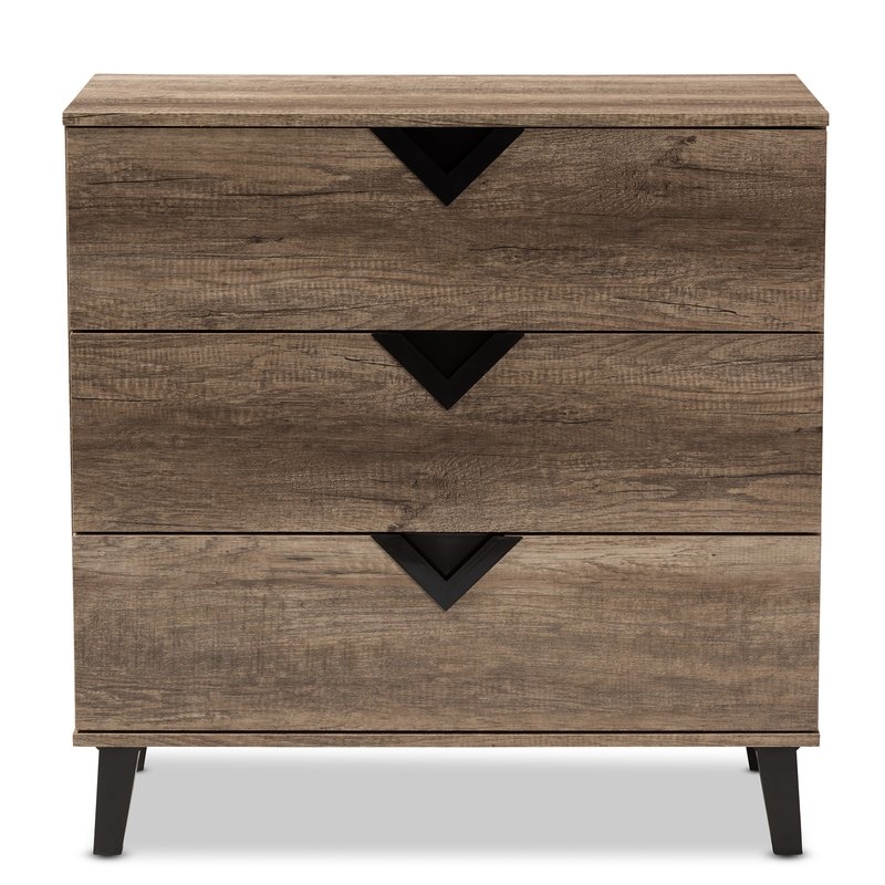 Clevenger Wood 3 Drawers Chest - Image 0