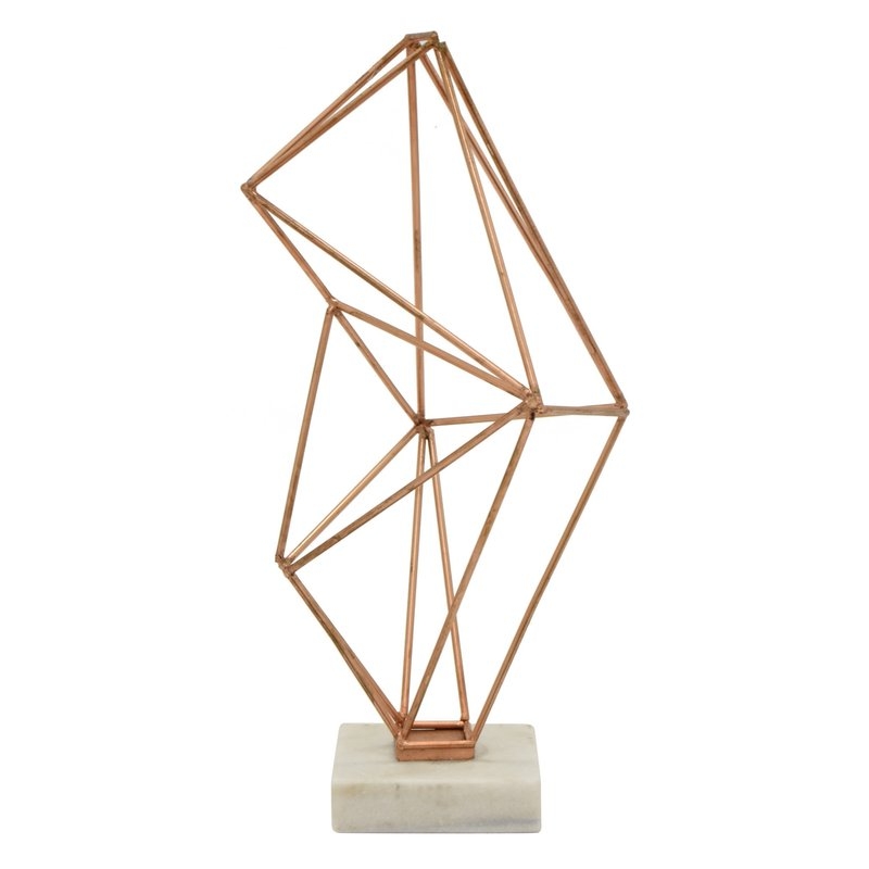 Shiey Metal Geometric Object Sculpture - Image 0