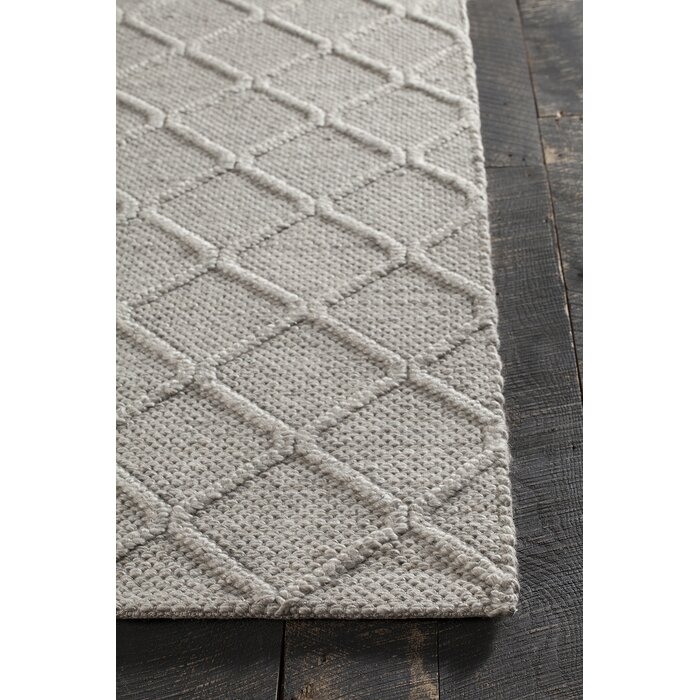 Chandra Rugs Sujan Textured Contemporary Gray Area Rug Rug Size: Rectangle 9' x 13' - Image 1