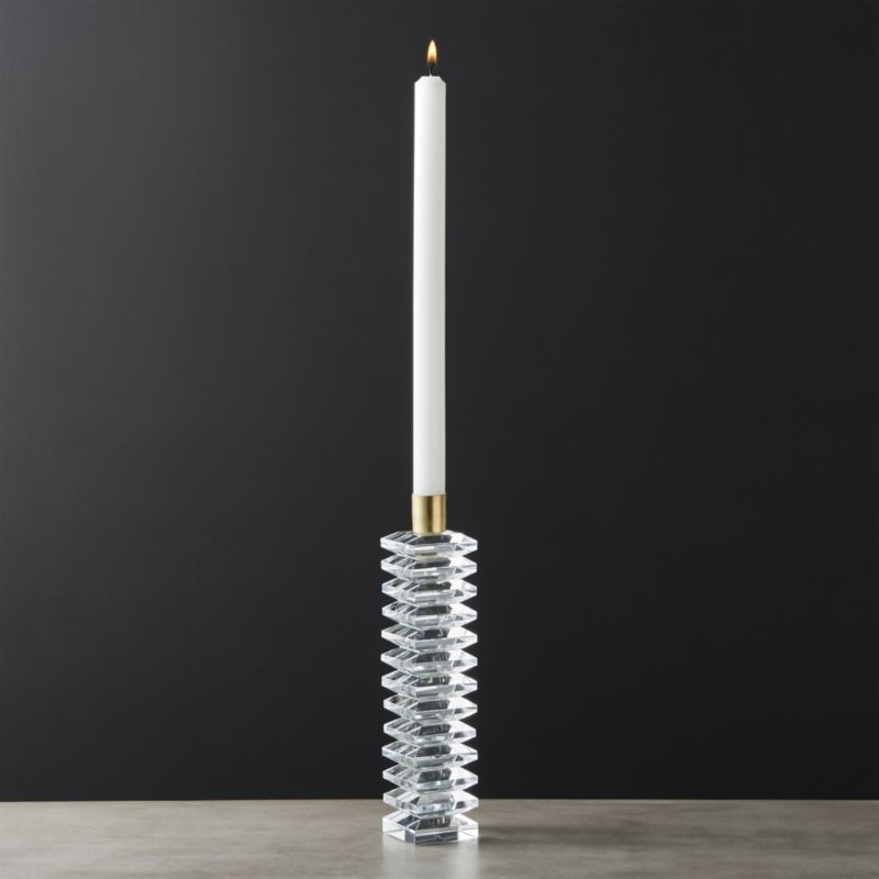 Cosette Crystal Taper Candle Holder 5" - Image 4