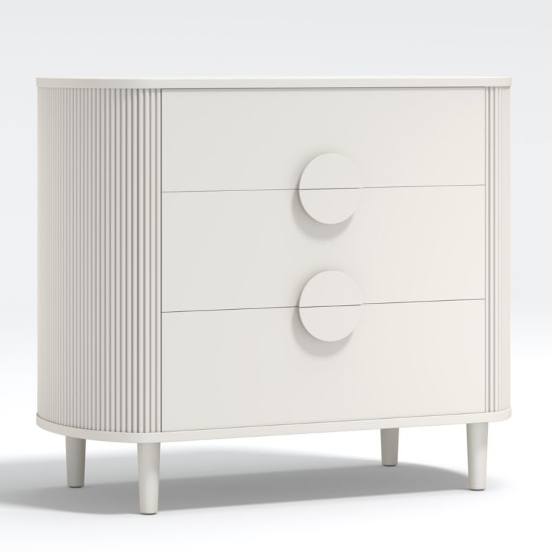 Roselle Narrow White Wood Dresser - Image 1