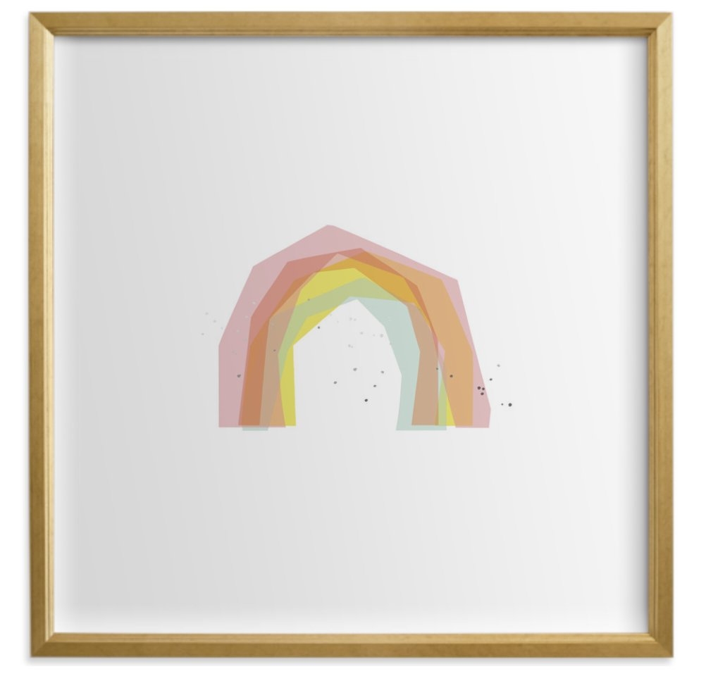 Rainbow Play Children's Art Print - Image 0