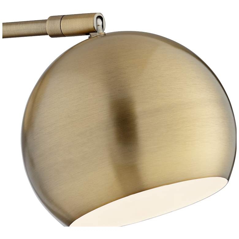 360 Lighting Selena Brass Sphere Shade Plug-In LED Wall Lamps Set of 2 - Image 2