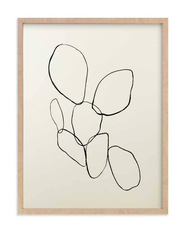 "Cactus Line Drawing" - Limited Edition Art Print by Amanda Phelps in beautiful frame options and a variety of sizes. get styling advice Cactus Line Drawing - Image 0