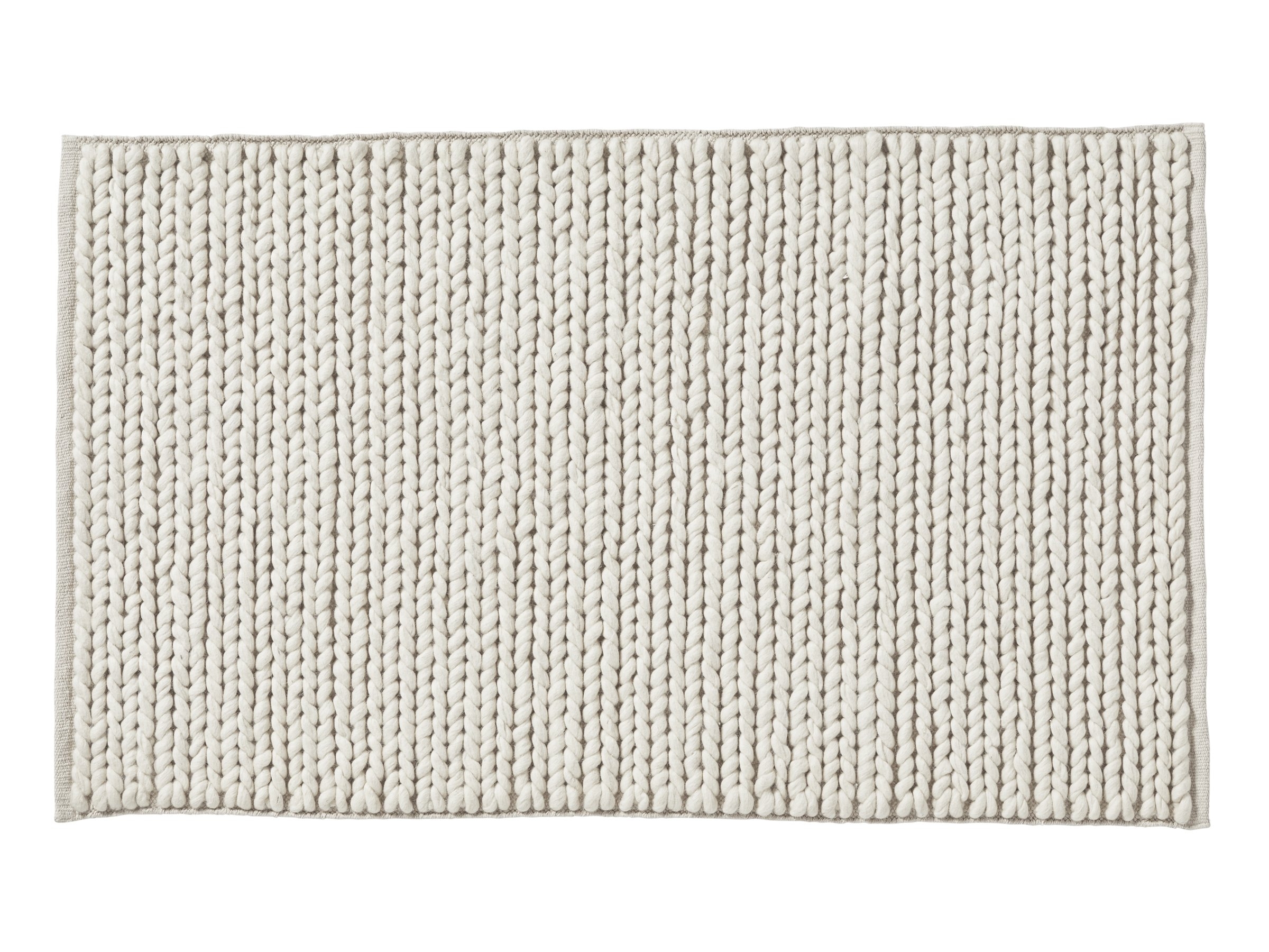5' x 8' Braided Wool Rug in Ivory | Parachute - Image 0