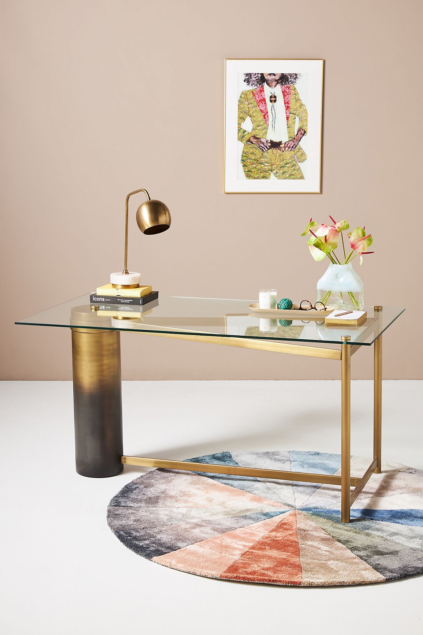 Gael Desk By Anthropologie in Brown - Image 1
