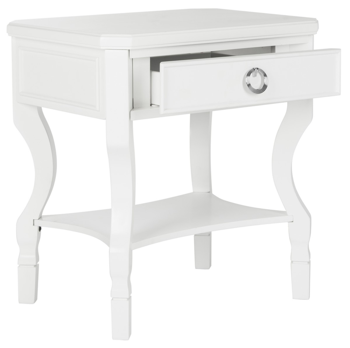 Alaia One Drawer Nightstand - White - Arlo Home - Image 1
