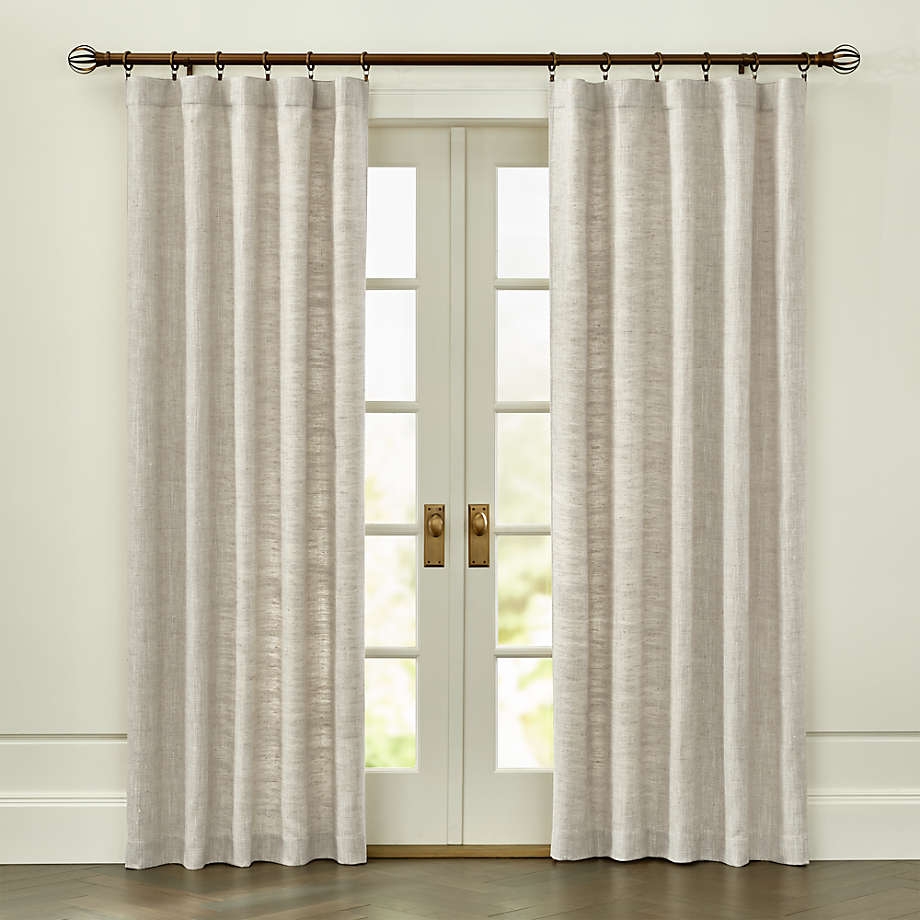 Reid Natural 48"x108" Curtain Panel - Crate and Barrel - Image 2