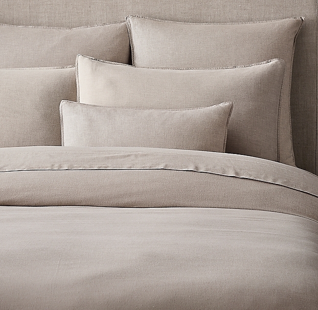 HEATHERED COTTON-CASHMERE DUVET COVER - Image 0