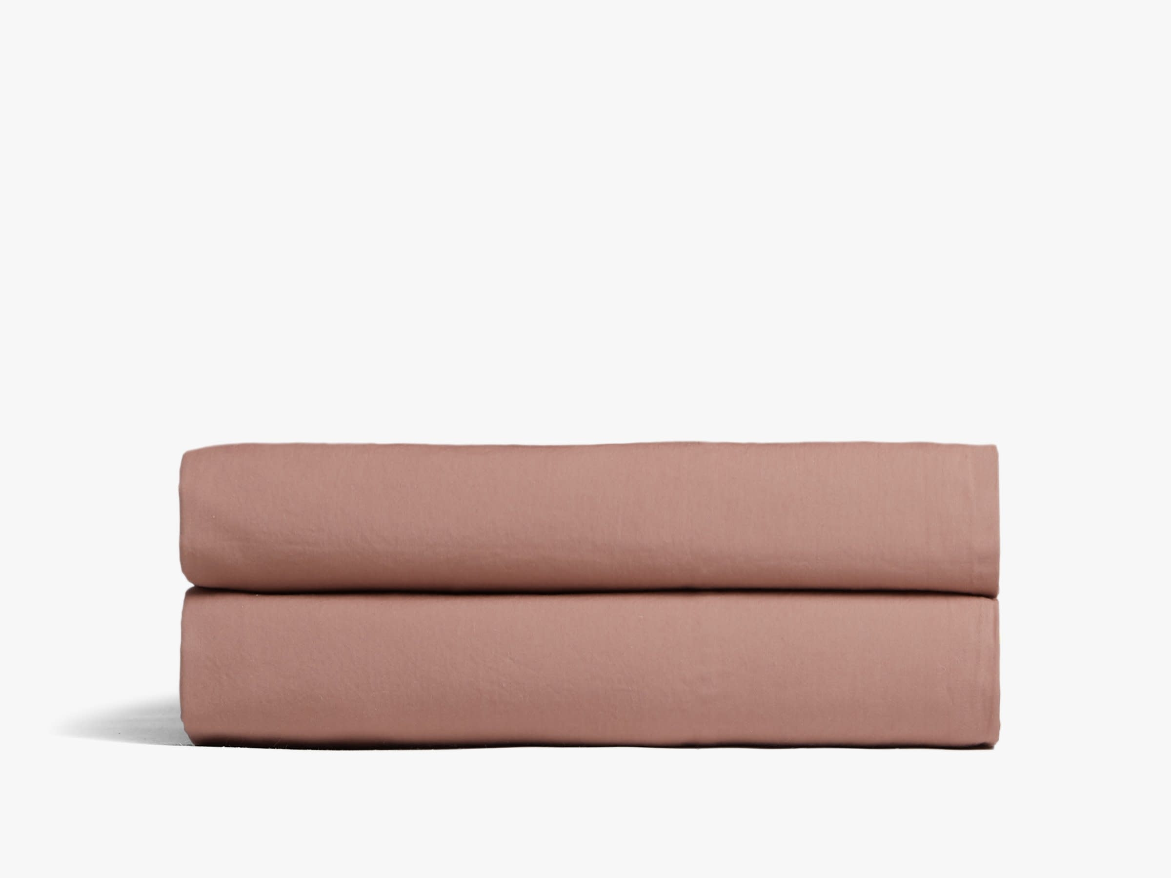 Percale Fitted Sheet, Clay, King - Image 0