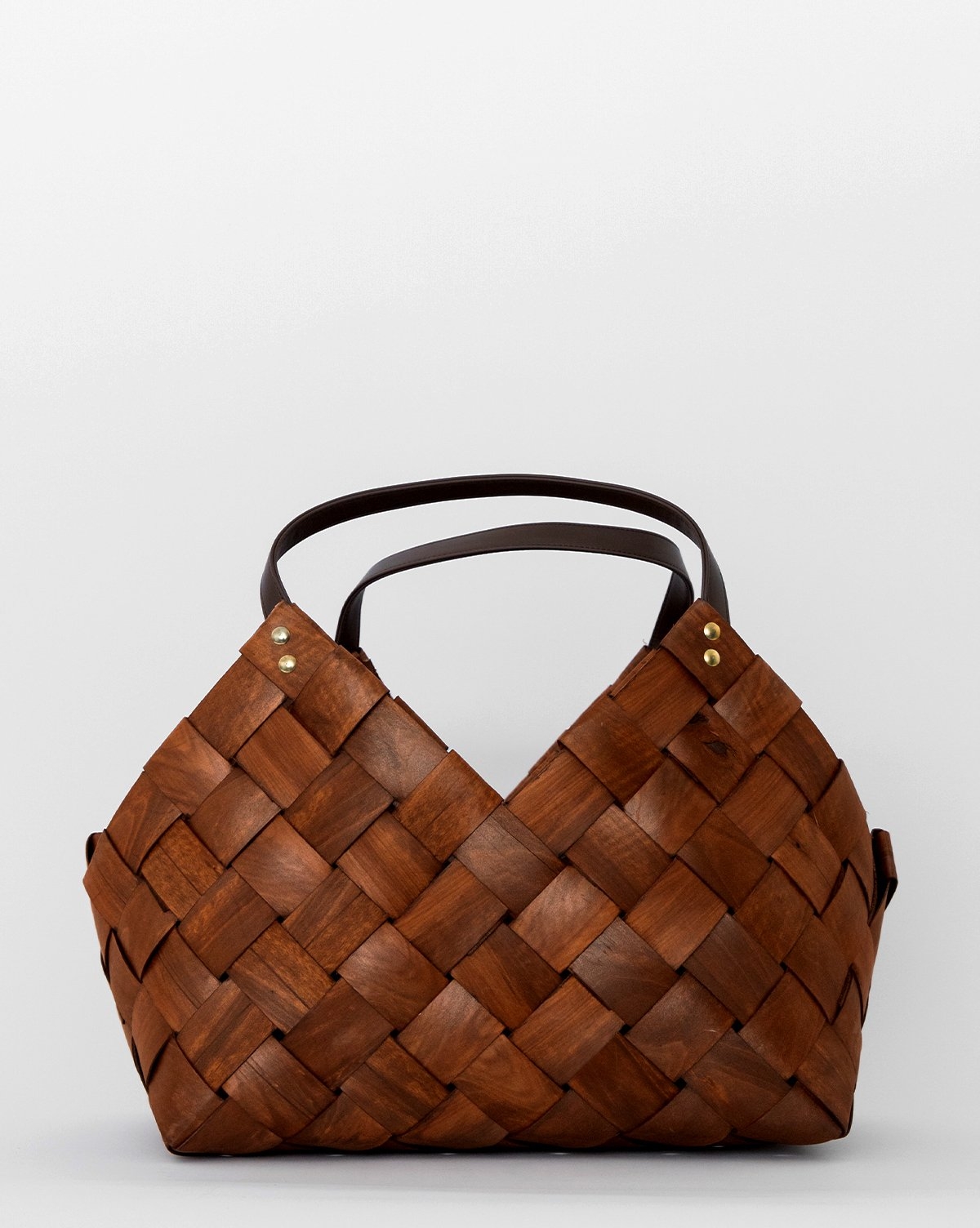 SEAGRASS & LEATHER BASKET - large - Image 0