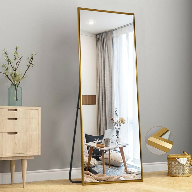 Modern & Contemporary Full Length Mirror- Gold - Image 3