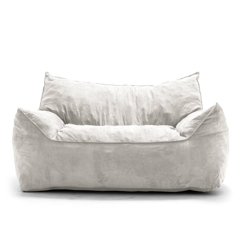Greyleigh™ Extra Large Bean Bag Sofa in Cement - Image 0