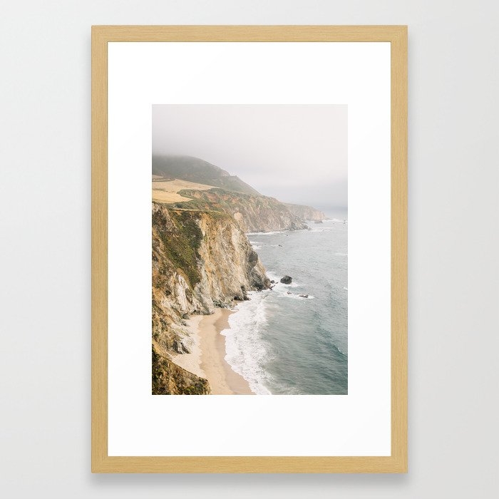 Big Sur California Framed Art Print - Conservation Natural 15"x21" - Image 0
