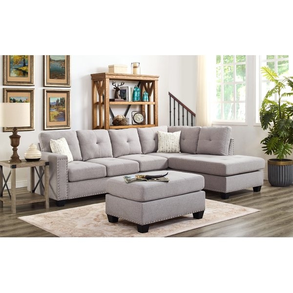 Menendez Reversible Sectional with Ottoman - Image 1