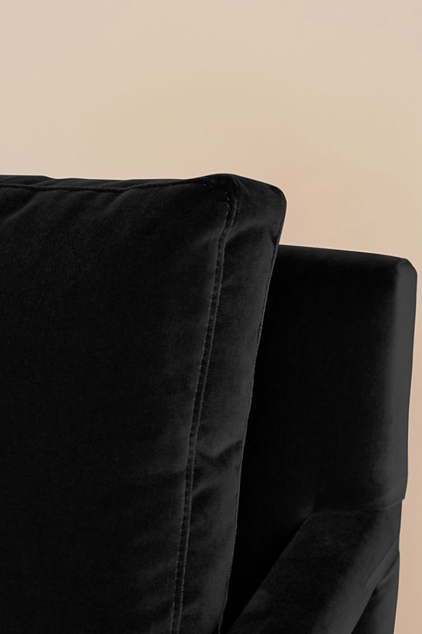 Velvet Delaney Chair (Black) - Image 4