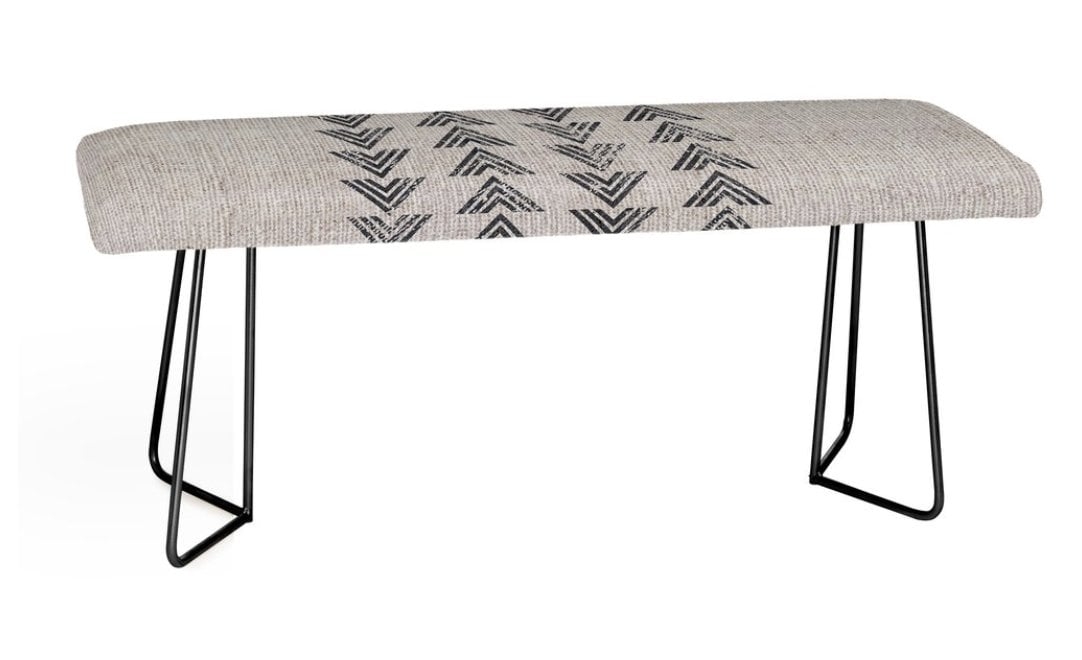 FRENCH LINEN TRI ARROW Bench - Image 0