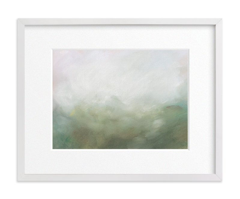 Morning Mist - 14" x 11" - White Wood Frame - Mattted - Image 0