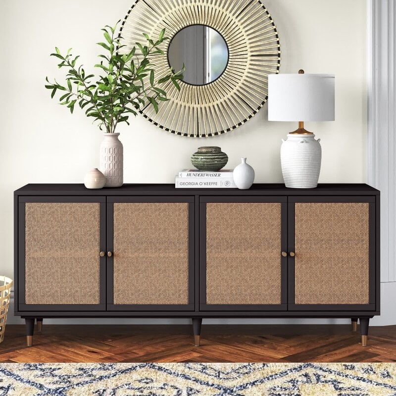 Tawny 72'' Wide Sideboard, Black/Brown - Image 1