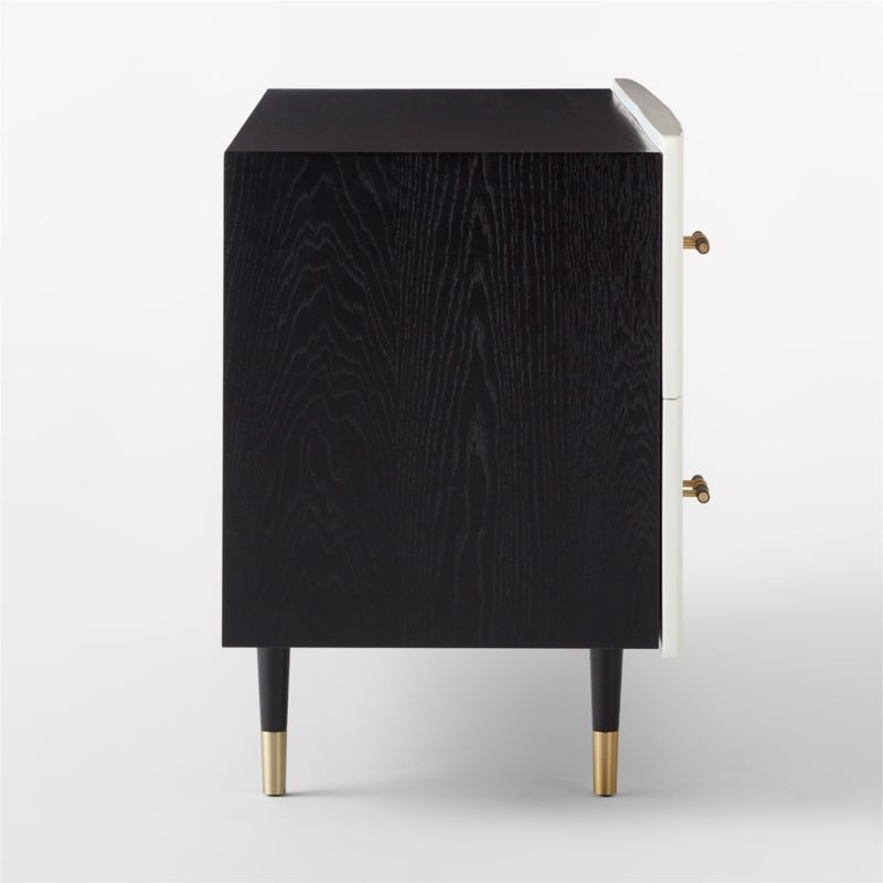 Crimped White Low Dresser - Image 4