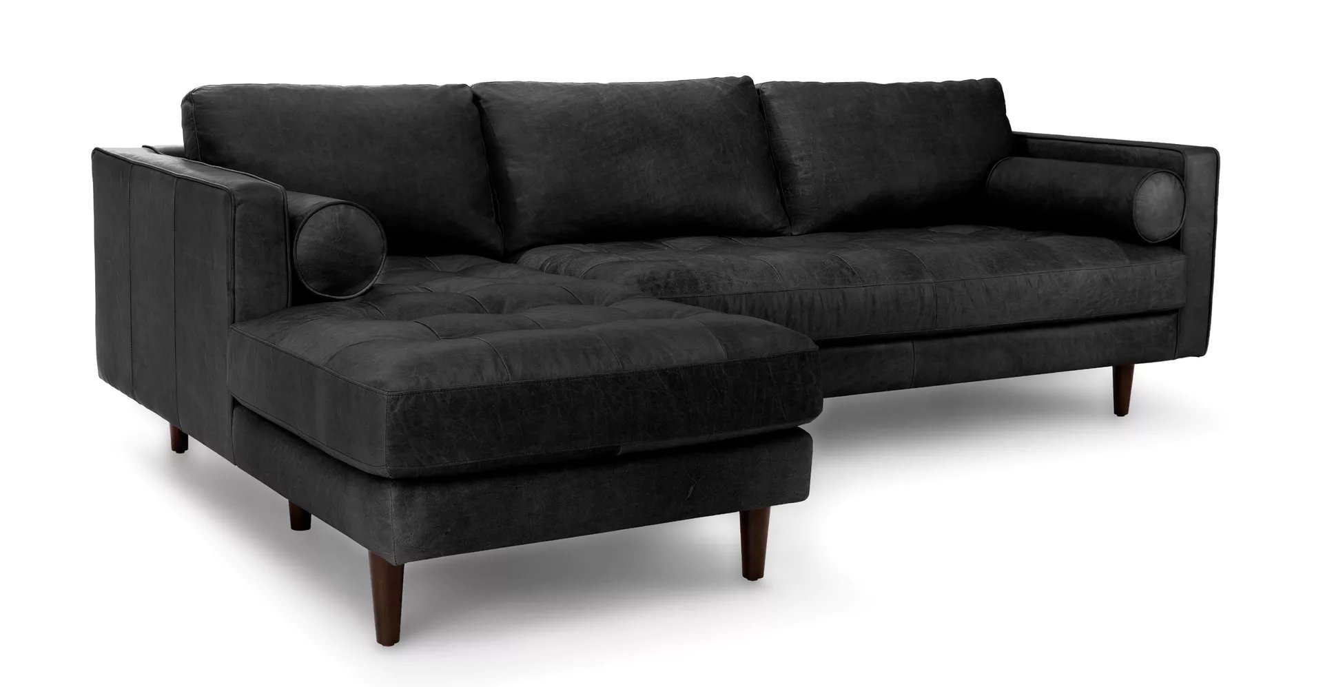 Sven Oxford Black Left Sectional Sofa - Image 1