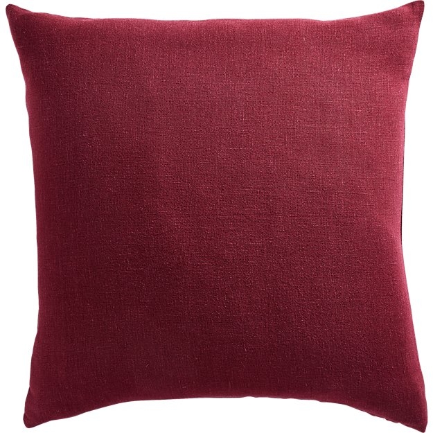 20" LINON CABERNET PILLOW WITH DOWN-ALTERNATIVE INSERT - Image 0