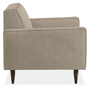 Reese Custom 115x114" Three-Piece Curved Sectional w/Left-Back Sofa in Declan Natural Fabric - Image 5