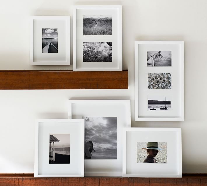 Gallery in a Box, Modern White Frames, Set of 6 - Image 0