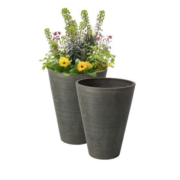 Bayley 2-Piece Self-Watering Composite Pot Planter Set (Set of 2) - Image 0