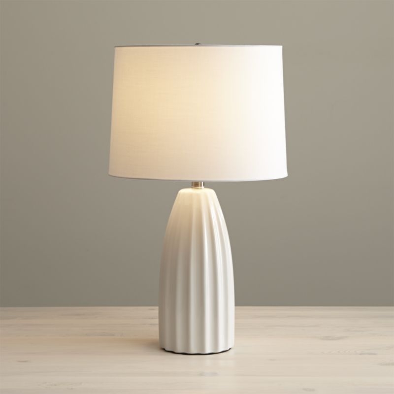 Ella White Table Lamp - Image 1